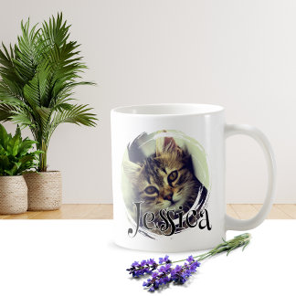 Conception de mug avec photo et nom personnalisés