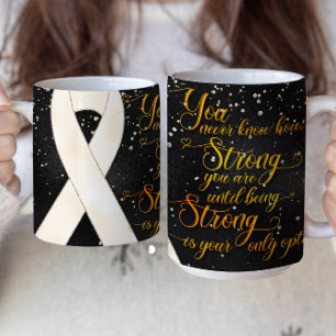 Conception de mug avec ruban de sensibilisation bl