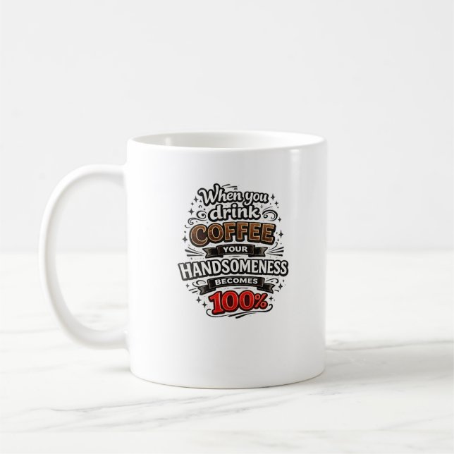 Conception de mug citation café drôle (Gauche)