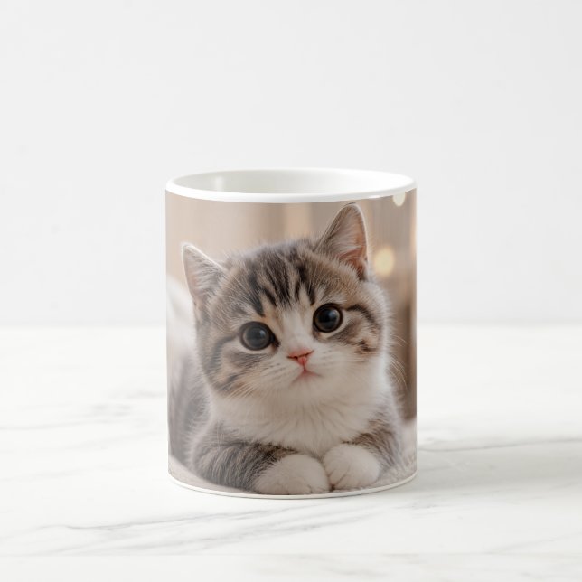 Conception de mug de chaton mignon | Tasse à café  (Centre)