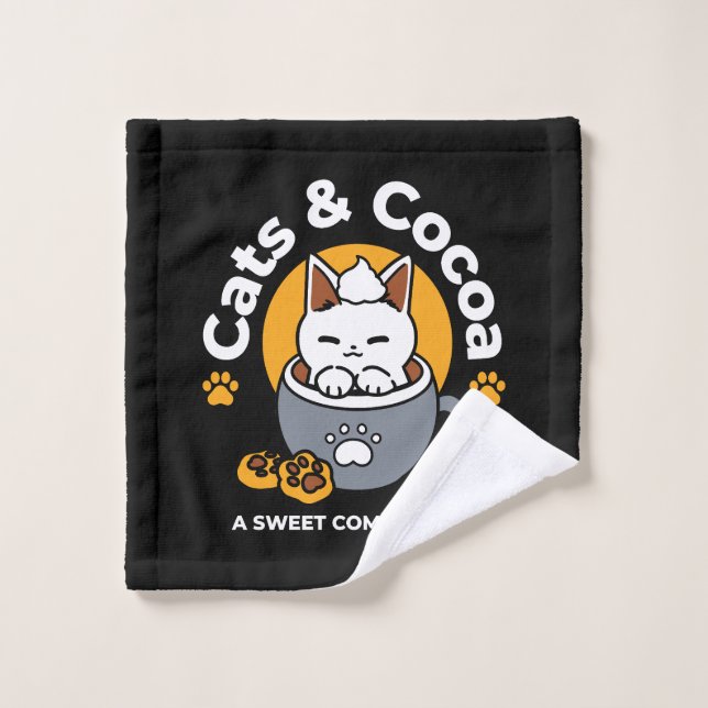 Conception de Mug de vacances avec Cosy Cat et Paw (Gant de toilette)