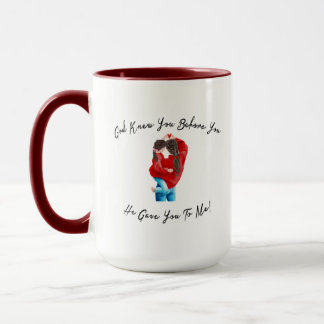 conception de mug Dieu vous connaissait avant de v