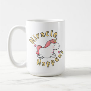 Conception de mug licorne mignonne où il est écrit