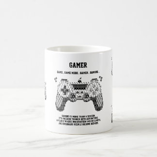 Conception de mug manette de jeu rétro pixel