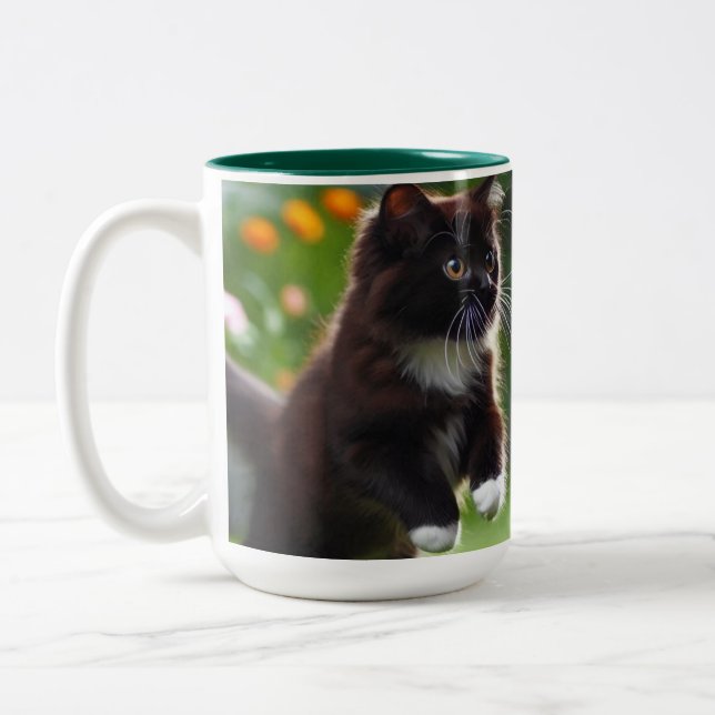 Conception de Mug moderne et chats de Mug mignonne (Gauche)