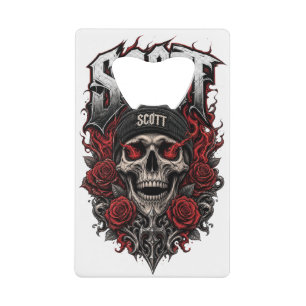 Conception de nom personnalisé Scott Gothic Skull