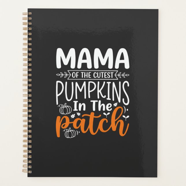 Conception de patch de citrouilles maman Halloween (Devant)