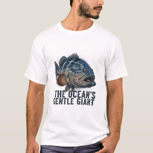 conception de pêche au mérou géant pour t-shirt
