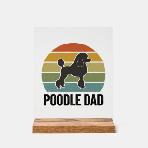 Conception de Père de Caniche Vintage Sunset Amour