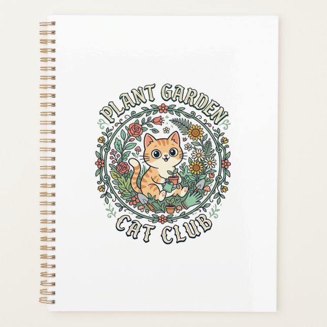 Conception de plante de jardin de chat drôle - Pla (Devant)