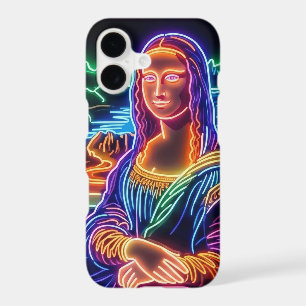 Conception de portrait de Mona Lisa en lumière néo