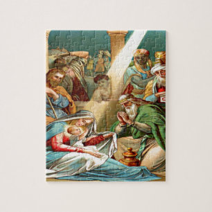 conception de puzzle de Jésus bébé