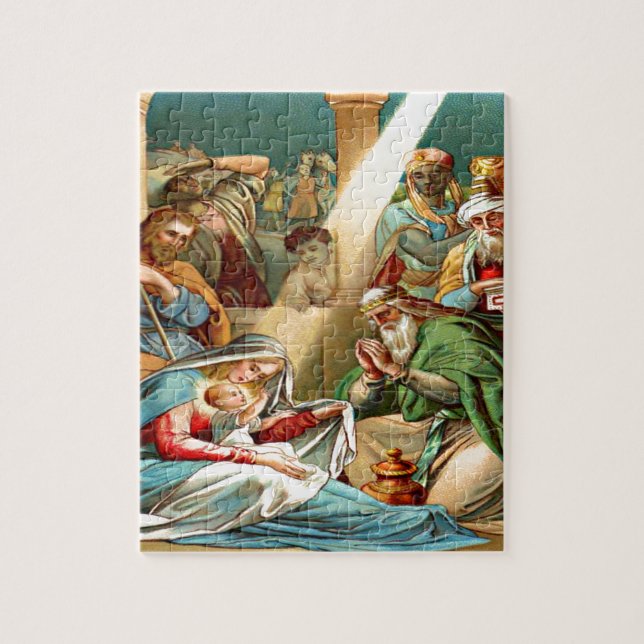 conception de puzzle de Jésus de bébé (Vertical)