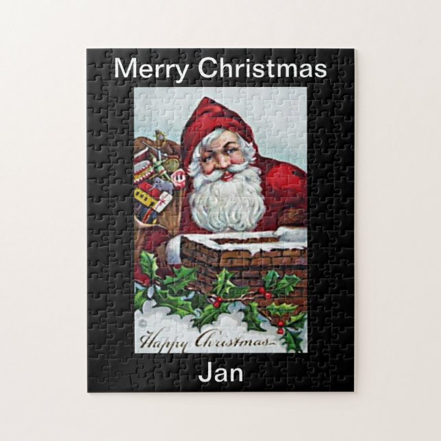 Conception de puzzle de Joyeux Noël (Vertical)