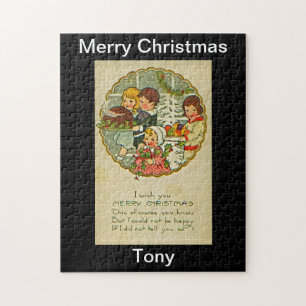 Conception de puzzle de Joyeux Noël