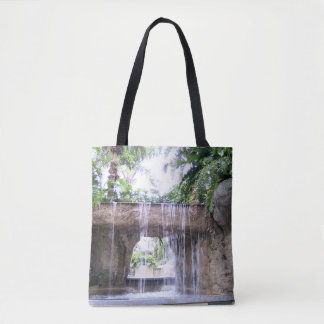 Conception de sac fourre-tout à cascade tropicale