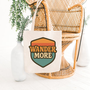 Conception de sac fourre-tout avec badge de voyage