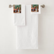 Conception de serviettes de toilette Whimsical Chr