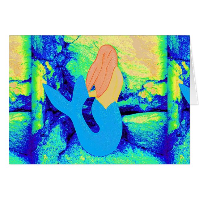 conception de sirène à queue bleue (Devant horizontal)