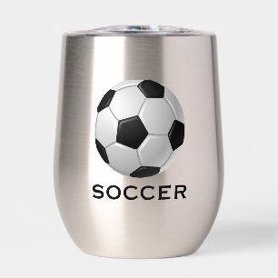 Conception de soccer Vin thermique Tumbler