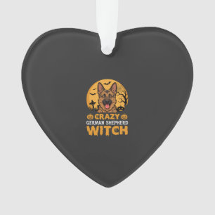 Conception de sorcière berger allemand fou Hallowe
