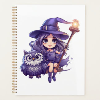 Conception de sorcière et d'hibou - Style d'Hallow