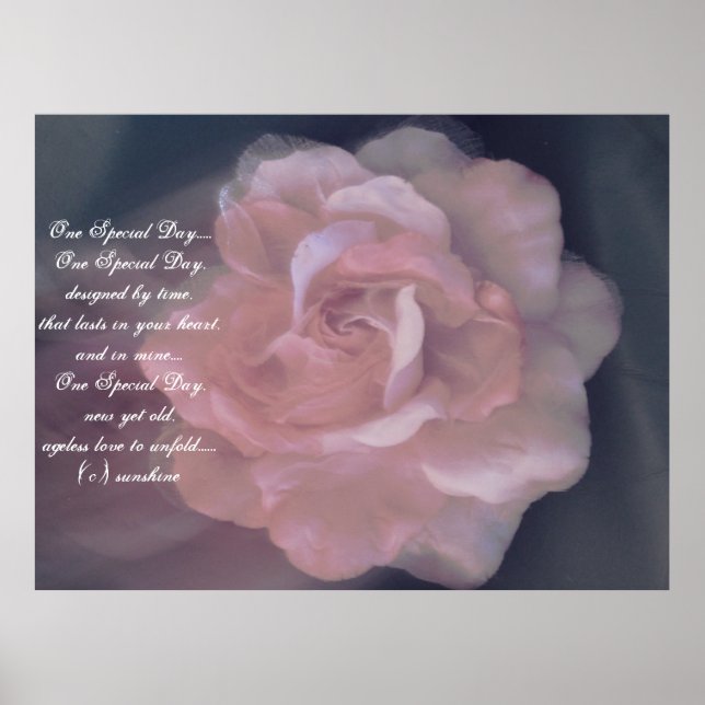 CONCEPTION DE STYLE POSTER ROMANTIQUE mariage (Devant)