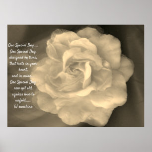 CONCEPTION DE STYLE POSTER ROMANTIQUE mariage