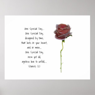 CONCEPTION DE STYLE POSTER ROMANTIQUE mariage