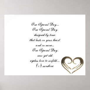 CONCEPTION DE STYLE POSTER ROMANTIQUE mariage