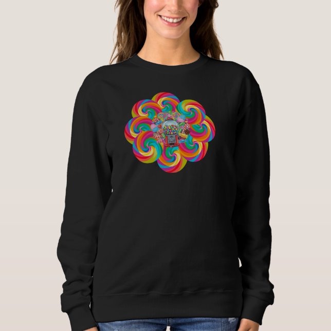 Conception de sweat à capuche Candy pour femmes (Devant)