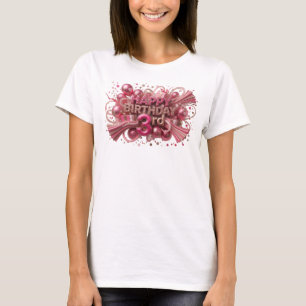 Conception de t-shirt artistique rouge JOUER ANNIV