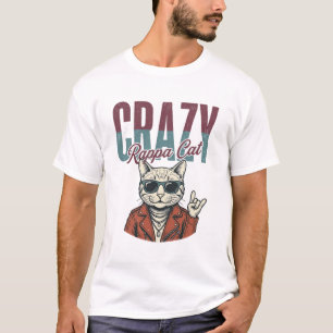 Conception de T-Shirt avec gravure vintage de chat