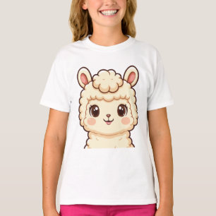 Conception de t-shirt avec une illustration de lam