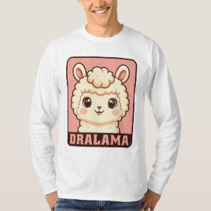 Conception de t-shirt avec une illustration de lam