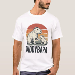 Conception de t-shirt Daddybara Capybara Vintage S