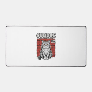 Conception de T-shirt de chat vintage Cuddle King_