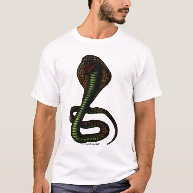 Conception de T-shirt de cobra (Devant)