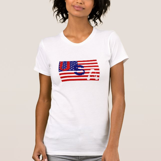 Conception de T-shirt de cool de drapeau des (Devant)