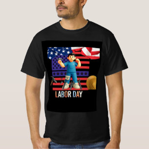 conception de t-shirt de fête du travail