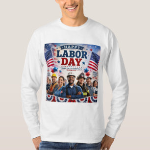 conception de t-shirt de journée du travail heureu