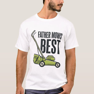 Conception de t-shirt de tondeuse à gazon vintage