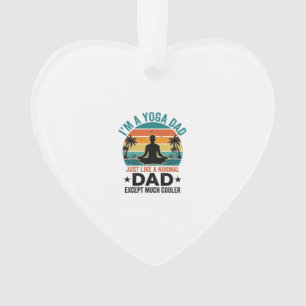 Conception de T-shirt drôle de papa yoga Vintage S