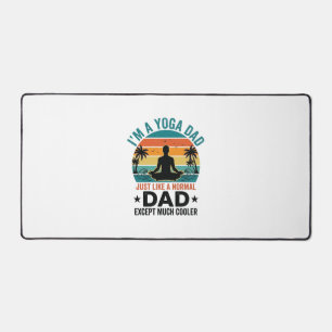 Conception de T-shirt drôle de papa yoga Vintage S