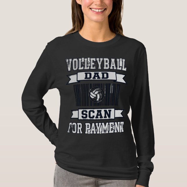 Conception de t-shirt drôle pour papa de volley-ba (Devant)