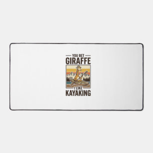 Conception de T-Shirt drôle vintage de kayak giraf