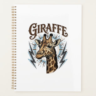 Conception de T-Shirt Foudre Girafe Gravée Vintage
