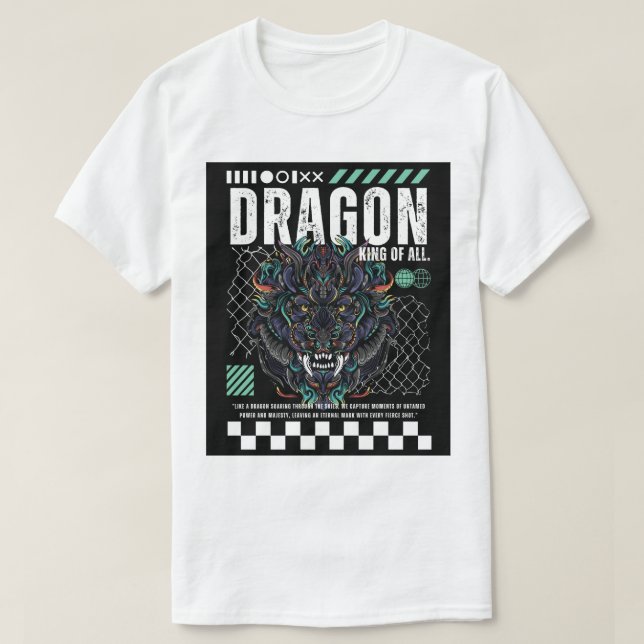 Conception de T-Shirt Graphique Dragon Épique (Design devant)