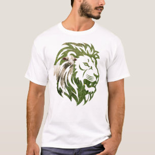 Conception de T-shirt Lion et agneau
