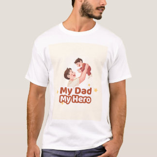 Conception de t-shirt Mon papa mon héros